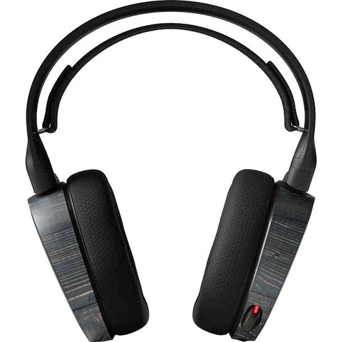 Black Painted Wood SteelSeries Arctis 3 Skin